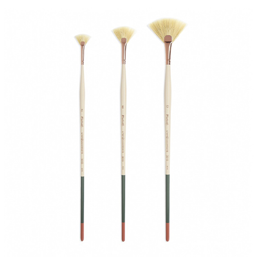 RAPHAËL L'IMPRESSIONNISTE FAN BRUSH SYNTHETIC FIBRE LONG HANDLE SERIES 3615