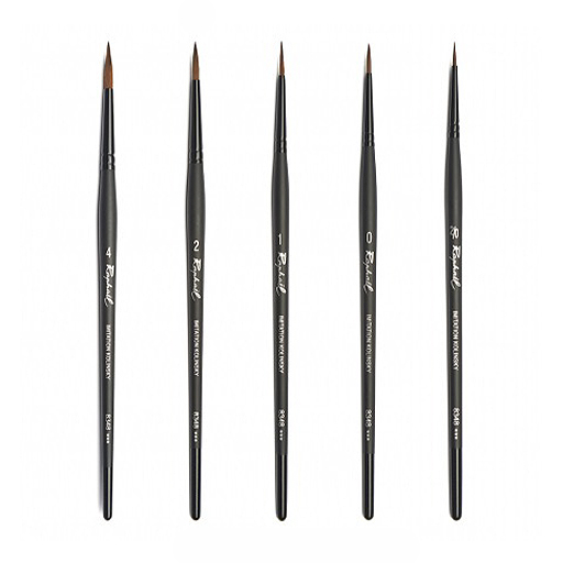 RAPHAEL STRADIVARIUS PINCEL REDONDO SINTÉTICO PUNTA EXTRAFINA MARTA KOLINSKY MANGO CORTO SERIE 8348