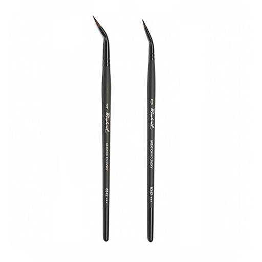 RAPHAEL STRADIVARIUS PINCEL ACODADO SINTÉTICO MARTA KOLINSKY MANGO CORTO SERIE 8342