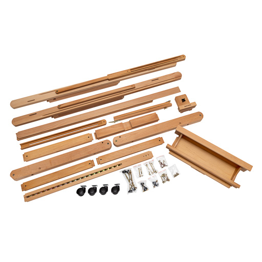 RAW ART MATERIALS TESEO ATELIERSTAFFELEI IN EINEN TISCH UMWANDELBAR