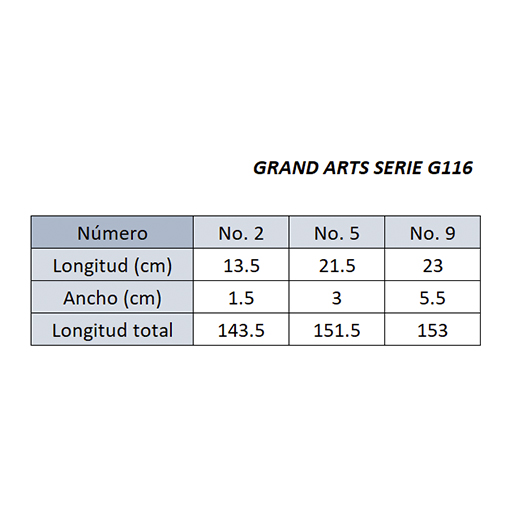 GRANDARTS KOLINSKY PINCEAU À POINTE RONDE INTERCHANGEABLE MANCHE COURT EN BOIS D'ÉBÈNE SÉRIE G116
