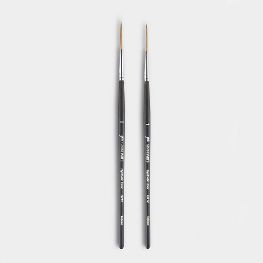 GRANDARTS LINER BRUSH SYNTHETIC FIBRE SHORT HANDLE SERIES G212
