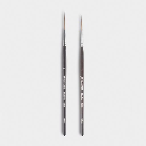 GRANDARTS SILVER FOX EXTRA LONG LINER BRUSH SHORT HANDLE SERIES G606