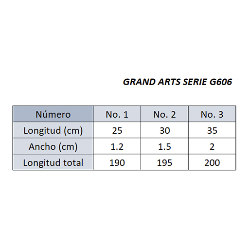GRANDARTS SILVER FOX EXTRA LONG LINER BRUSH SHORT HANDLE SERIES G606