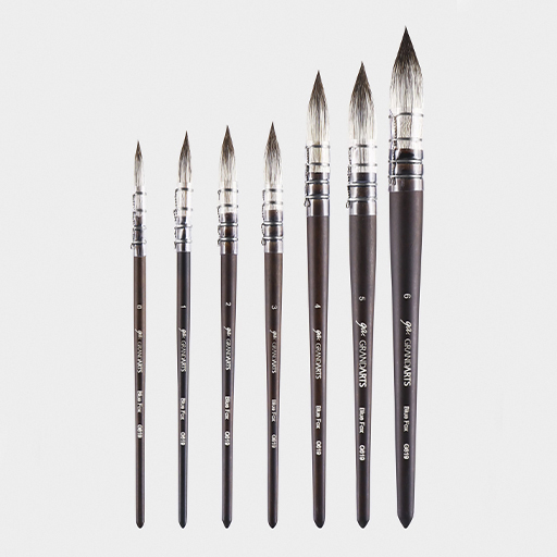 GRANDARTS SILVER FOX PENNELLO TONDO MISCELA DI FIBRE MANICO CORTO SERIE G619