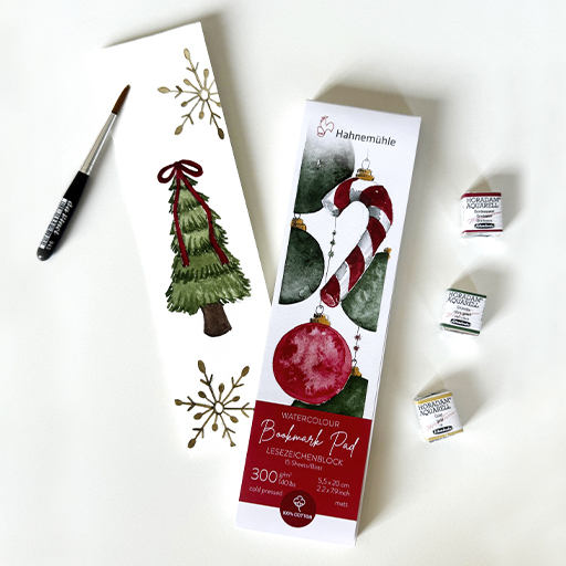 HAHNEMÜHLE SET SEGNALIBRI DA DIPINGERE - EDIZIONE NATALE