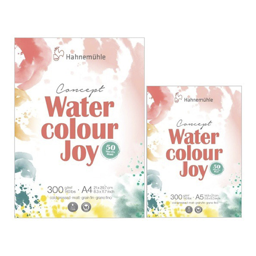 HAHNEMÜHLE CONCEPT WATERCOLOUR JOY PAD GRAIN FIN 300 G