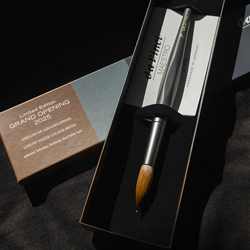 DA VINCI MAESTRO KOLINSKY ROUND BRUSH SHORT HANDLE SERIES 30GO-2025 - LIMITED EDITION GRAND OPENING 2025