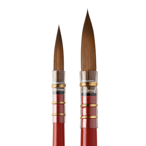 DA VINCI COLINEO RED RUNDER VERWASCHPINSEL SYNTHETIKFASERN KURZER STIEL SERIE 442RED