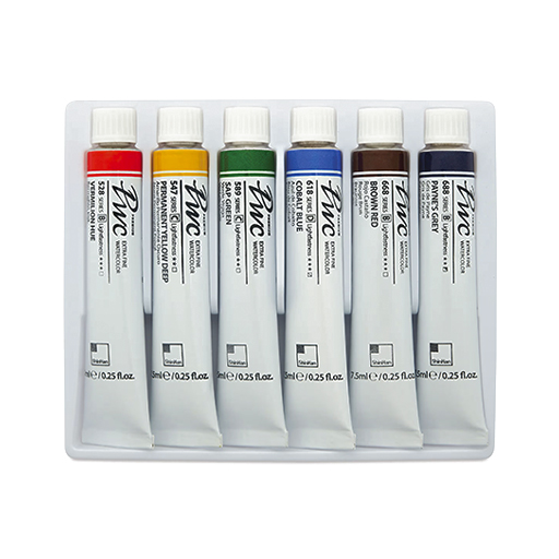 SHINHAN PWC EXTRAFEINE AQUARELLFARBE URBAN SKETCH SET 6 X 7 ML TUBEN