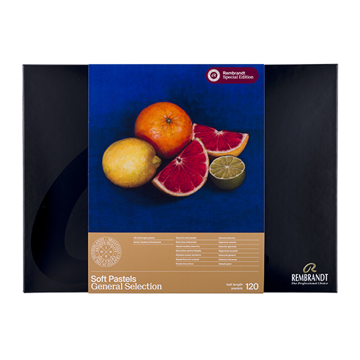 REMBRANDT SOFT PASTELS GENERAL SELECTION - KARTONETUI 120 HALBE PASTELLKREIDEN SONDEREDITION