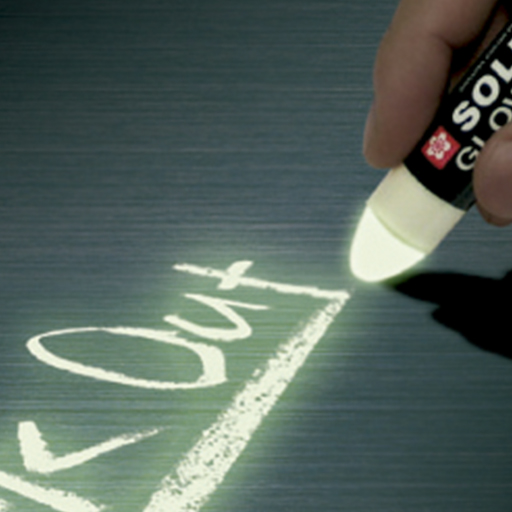 SAKURA MARQUEUR SOLIDE PHOSPHORESCENT - MARQUEUR PERMANENT PHOSPHORESCENT