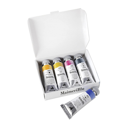 MAIMERI BLU SET INTRODUCTORIO ACUARELA 5 TUBOS 12 ML