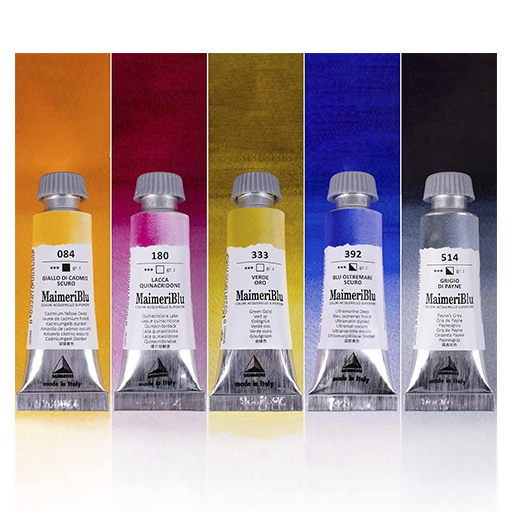 MAIMERI BLU SET INTRODUCTORIO ACUARELA 5 TUBOS 12 ML