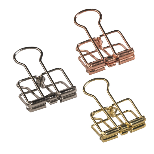 KNORR PRANDELL CONFEZIONE DA 8 PINZE DECORATIVE METALLICHE