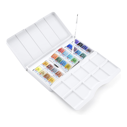 WHITE NIGHTS AQUARELLKASTEN JOURNEYS SET 24 NÄPFCHEN