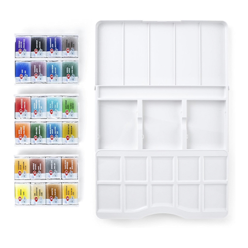 WHITE NIGHTS AQUARELLKASTEN JOURNEYS SET 24 NÄPFCHEN