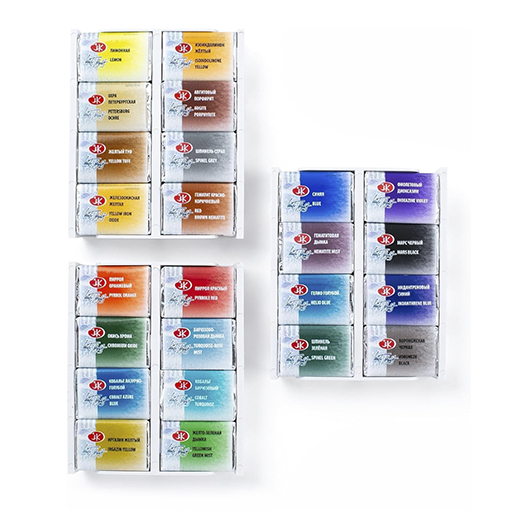 WHITE NIGHTS AQUARELLKASTEN JOURNEYS SET 24 NÄPFCHEN