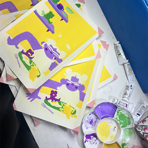 WINSOR & NEWTON DESIGNERS GOUACHE SET BRIGHT COLORS 5 TUBES 14 ML