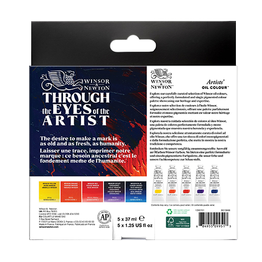 WINSOR & NEWTON ÓLEO ARTISTS SET COLORES WINSOR 5 TUBOS 37 ML
