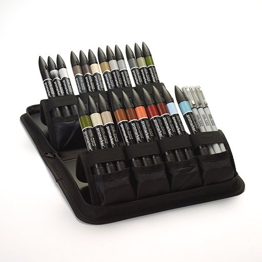 WINSOR & NEWTON PROMARKER SET DESIGN D'INTERNI 25 MARCATORI + ASTUCCIO
