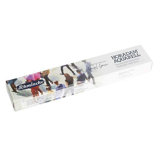 SCHMINCKE HORADAM AQUARELL SET DA VIAGGIO DI HAZEL SOAN SCATOLA METALLO ACQUERELLO 12 MEZZI GODET