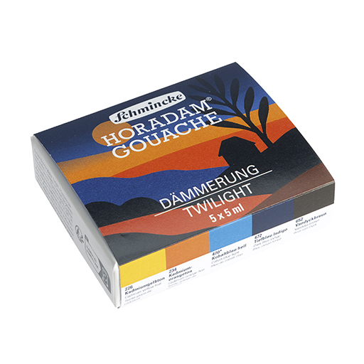 SCHMINCKE HORADAM GOUACHE DÄMMERUNG SET BOX 5 X 5 ML TUBEN