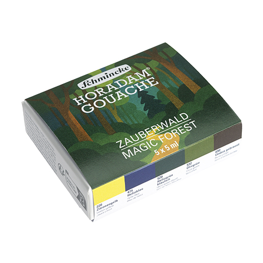 SCHMINCKE HORADAM GOUACHE ZAUBERWALD SET BOX 5 X 5 ML TUBEN