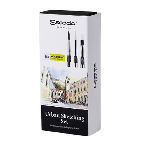 ESCODA URBAN SKETCHING SET 3 AQUARELLPINSEL SERIE 8725