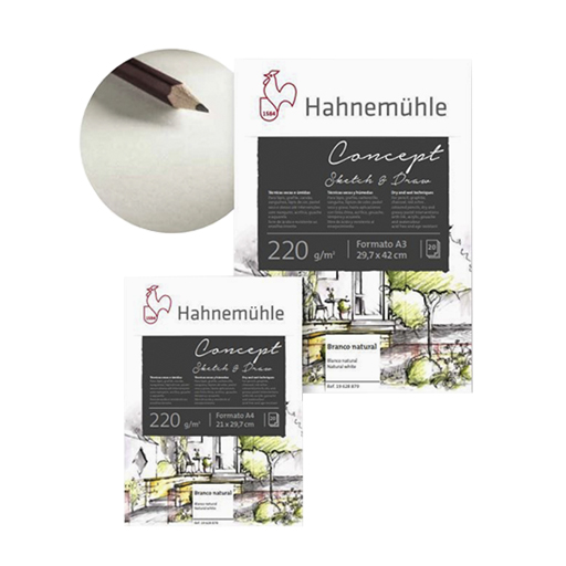HAHNEMÜHLE CONCEPT SKETCH & DRAW PAD 220 G