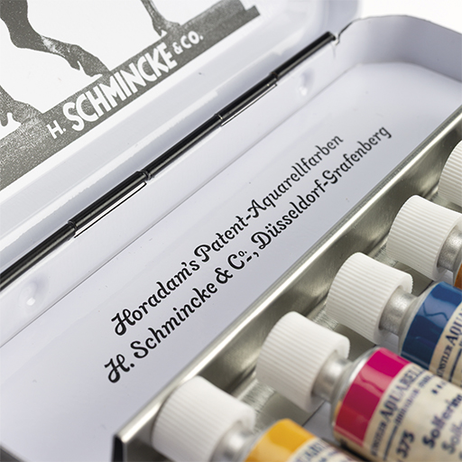SCHMINCKE HORADAM RETRO JAN WELLEM REISESET - AQUARELL-METALLKASTEN 6 X 5 ML TUBEN