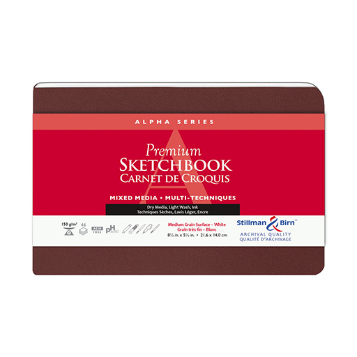 STILLMAN & BIRN ALPHA SERIES PREMIUM SKETCHBOOK - SOFTCOVER WHITE MIXED MEDIA PAPER 150 G