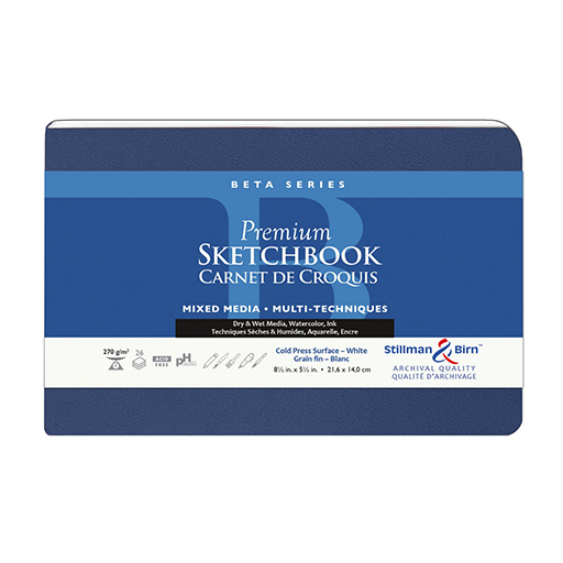 STILLMAN & BIRN BETA SERIES PREMIUM SKETCHBOOK - SOFTCOVER WHITE MIXED MEDIA PAPER 270 G
