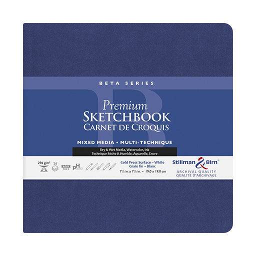 STILLMAN & BIRN BETA SERIES PREMIUM SKETCHBOOK - SOFTCOVER WHITE MIXED MEDIA PAPER 270 G