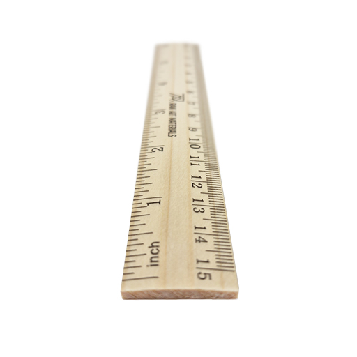 RAW ART MATERIALS HOLZLINEAL 15 CM