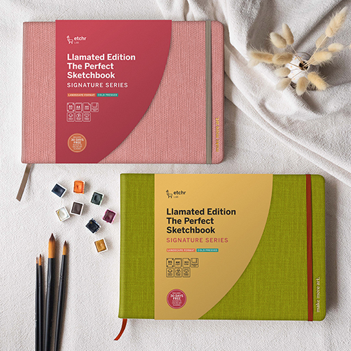 ETCHR THE PERFECT SKETCHBOOK SIGNATURE SERIES 300 G 100% COTONE - LIMITED EDITION
