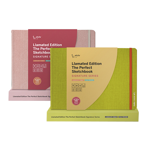 ETCHR THE PERFECT SKETCHBOOK SIGNATURE SERIES 300 G 100% COTONE - LIMITED EDITION