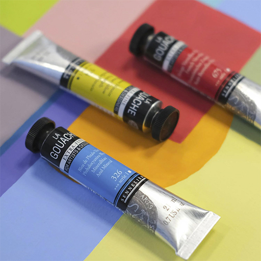 SENNELIER GOUACHE EXTRA-FINE SET COULEURS ASSORTIES 10 TUBES 21 ML