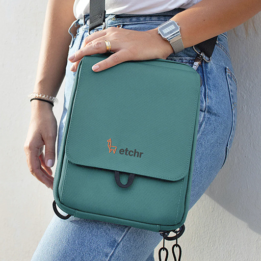ETCHR NANO SATCHEL TEAL EDITION SHOULDER BAG WITH SUPPORT FOR OUTDOOR PAINTING – LIMITED EDITION