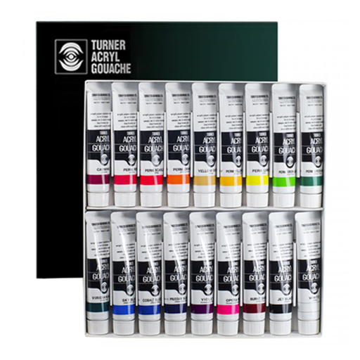 TURNER ACRYL GOUACHE SET COLORI ASSORTITI TUBETTI DA 20 ML