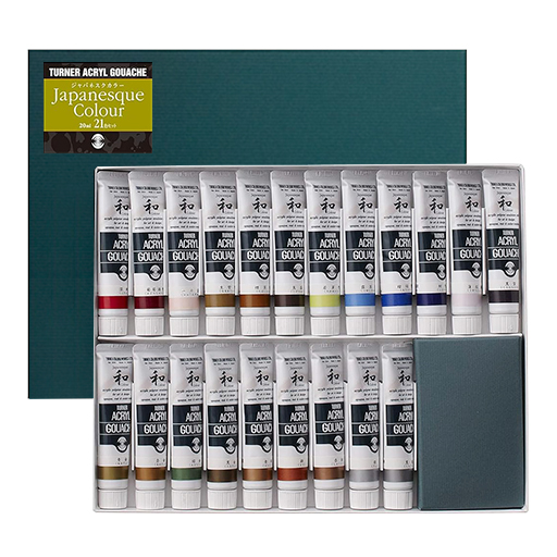 TURNER ACRYL GOUACHE JAPANESQUE SETS SORTIERTE FARBEN 20 ML TUBEN