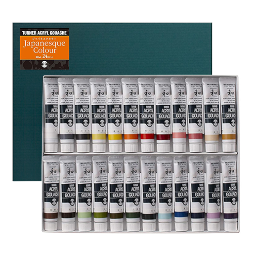 TURNER ACRYL GOUACHE JAPANESQUE SETS SORTIERTE FARBEN 20 ML TUBEN