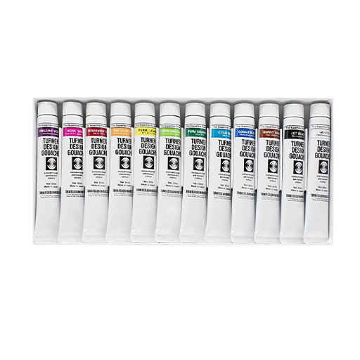 TURNER DESIGN GOUACHE SET 12 TUBETTI DA 25 ML