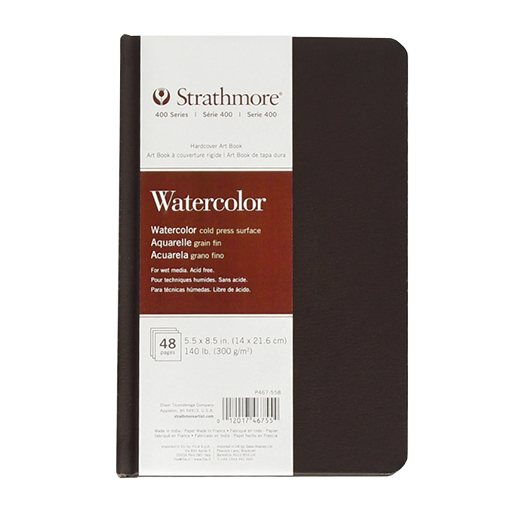 STRATHMORE WATERCOLOR ART BOOK SÉRIE 400 CARNET COUVERTURE RIGIDE AQUARELLE 300 G
