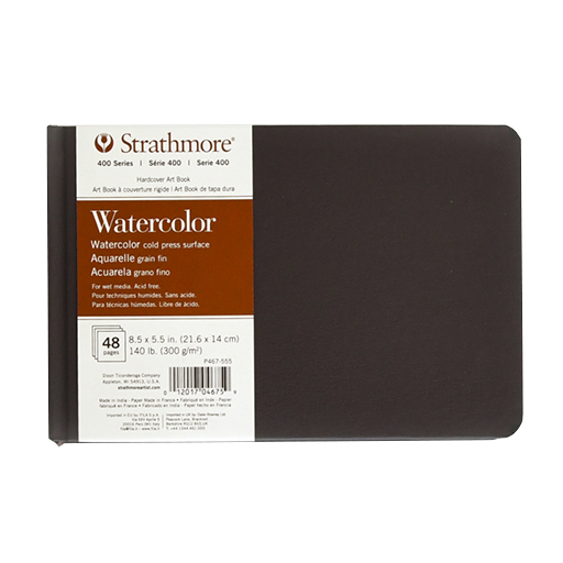 STRATHMORE WATERCOLOR ART BOOK SÉRIE 400 CARNET COUVERTURE RIGIDE AQUARELLE 300 G