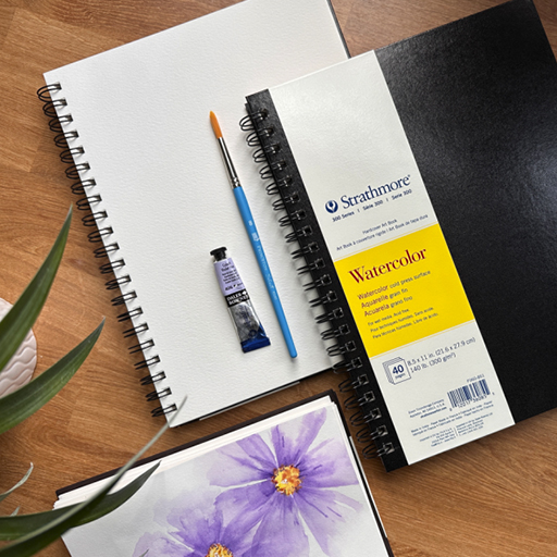 STRATHMORE WATERCOLOR ART BOOK SERIE 300 QUADERNO SPIRALATO COPERTINA RIGIDA ACQUERELLO 300 G
