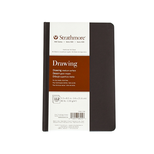 STRATHMORE DRAWING ART BOOK SÉRIE 400 CARNET COUVERTURE RIGIDE DESSIN 130 G