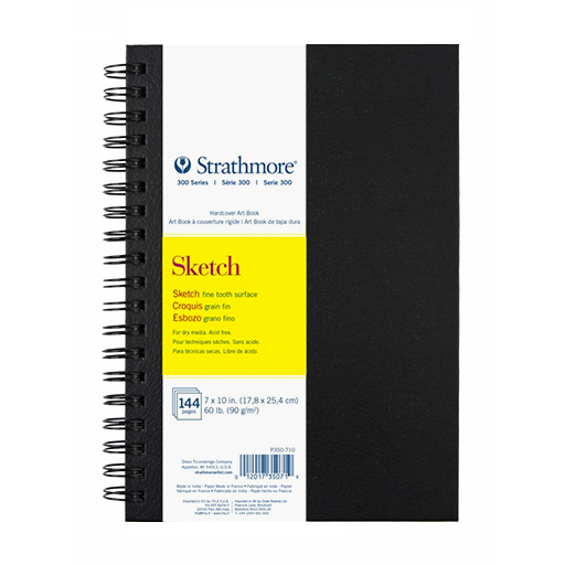 STRATHMORE SKETCH ART BOOK SERIE 300 SPIRAL-SKIZZENBUCH HARDCOVER 90 G