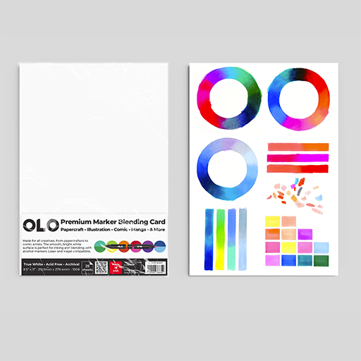 OLO PREMIUM MARKER BLENDING CARD - PACK 25 BLATT PAPIER FÜR MARKER
