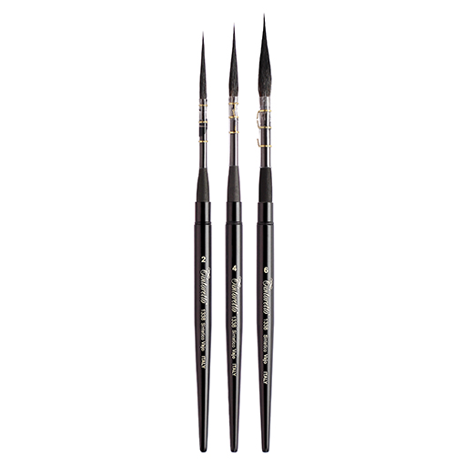 TINTORETTO VAJO EXTRA LONG ROUND POCKET BRUSH SYNTHETIC SQUIRREL HAIR SERIES 1338